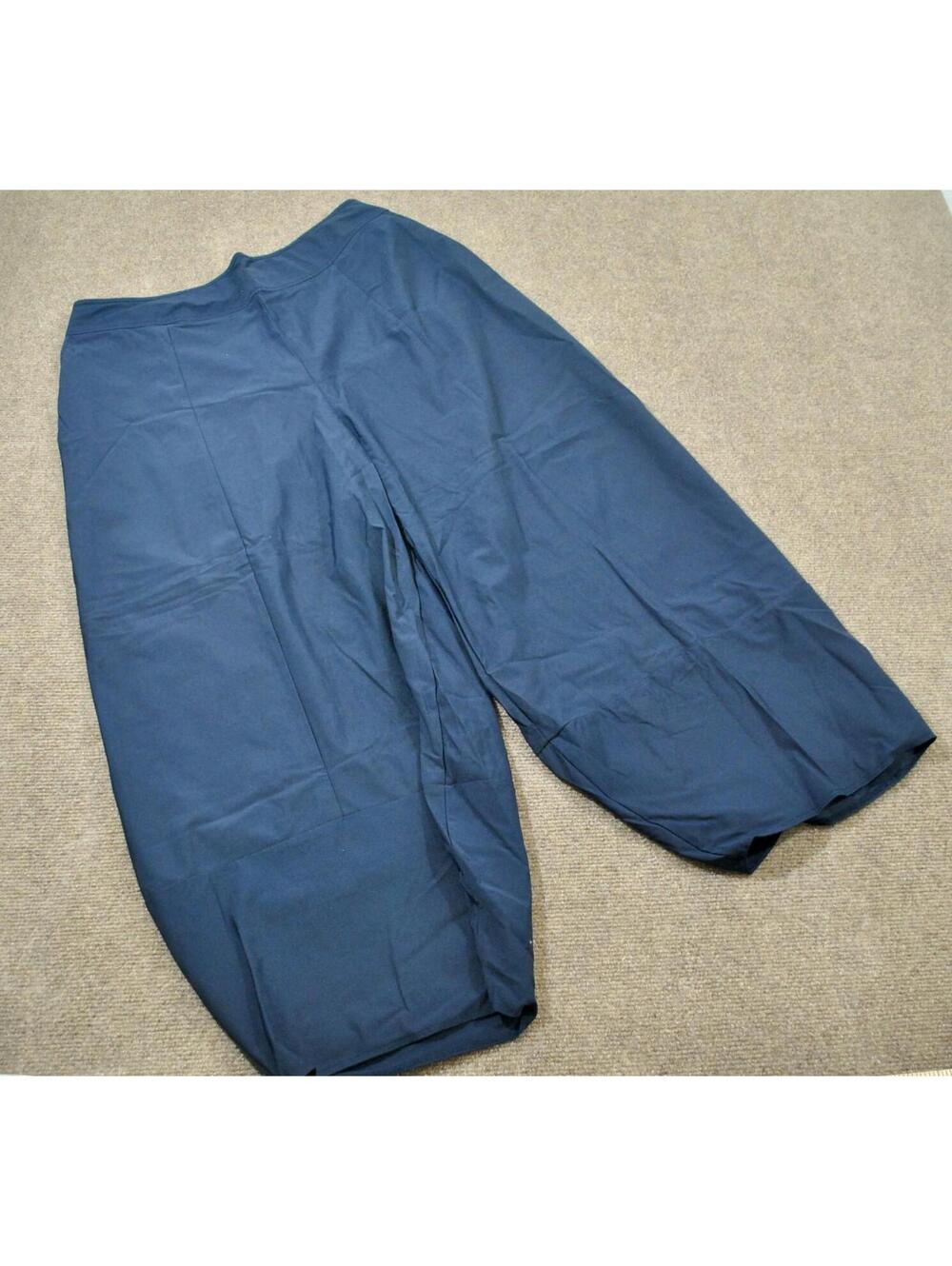 Jason Navy Blue Wide Leg Relaxed Fit Lounge Made in USA Pants Size Large